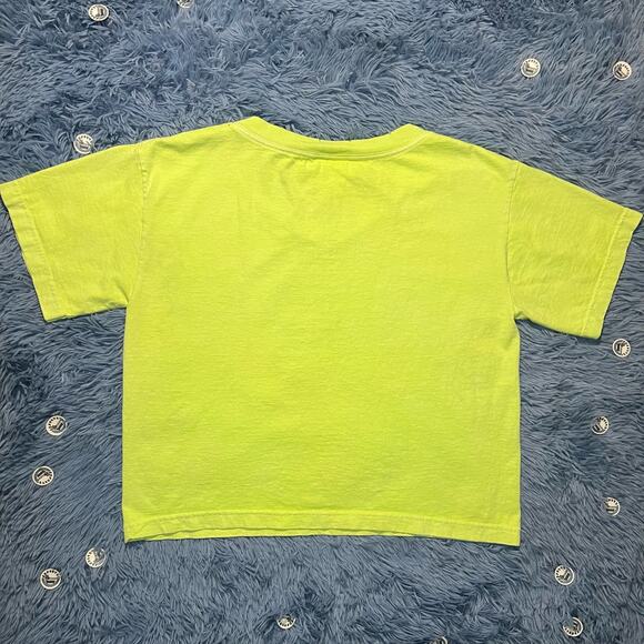 VINTAGE Lake Winnipesaukee Flower Green Blue T Shirt One Size Retro 90s - Picture 2 of 9